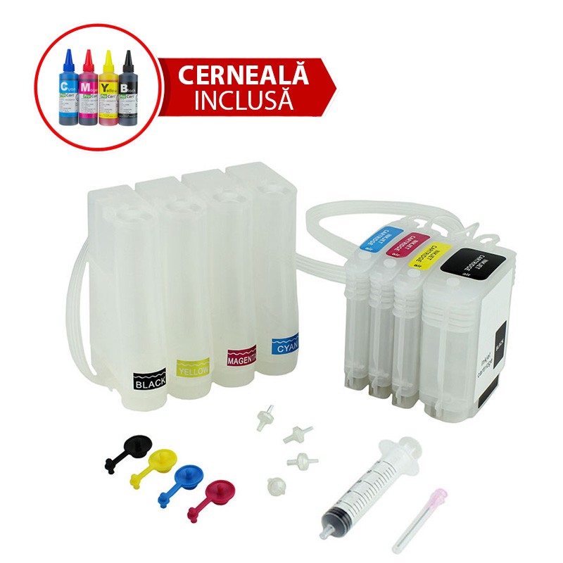CISS HP 82-10 Sistem de alimentare continua cu cerneala Dye - imagine 3